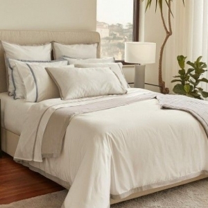 Donsovertrek + slopen white/beige