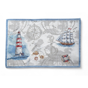 Placemat blauw