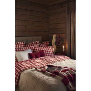 donsovertrek flanel rood